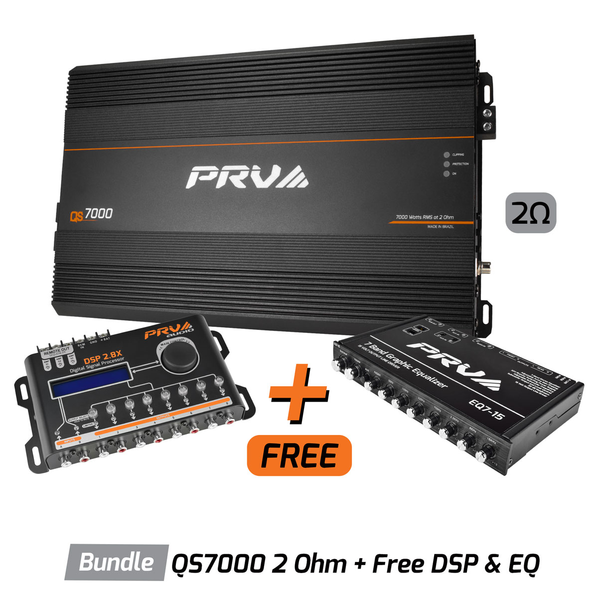 QS7000 2 Ohm + Free DSP & EQ - BUNDLE