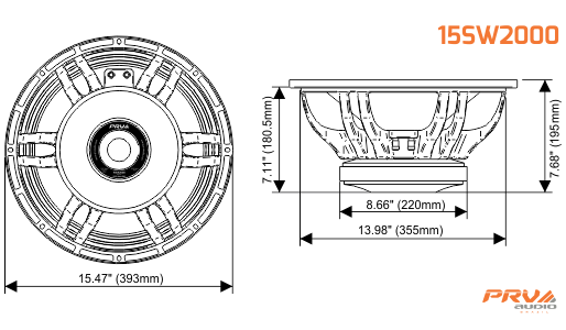 PRV Audio 15W2000 Loudspeaker