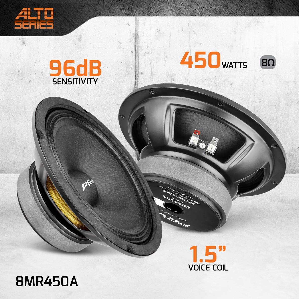 8MR450A - Specs Infographic