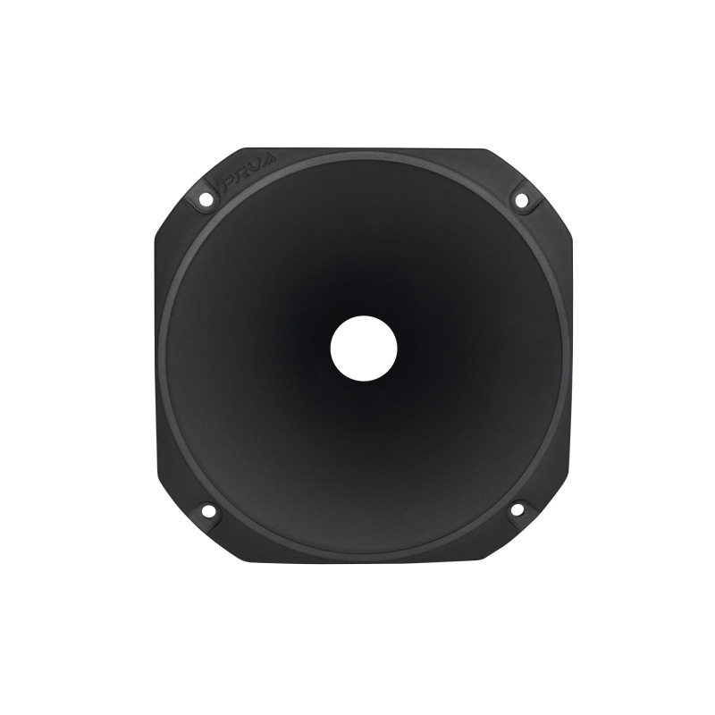 PRV AUDIO WGP14-25 Black-S Slim Profile Waveguide 45° x 45° Nominal Coverage 1” Exit Horn Screw-On Waveguide Black Short ABS Wave Guide Single 