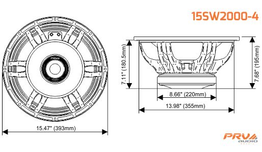 PRV Audio 15W2000-4 loudspeaker
