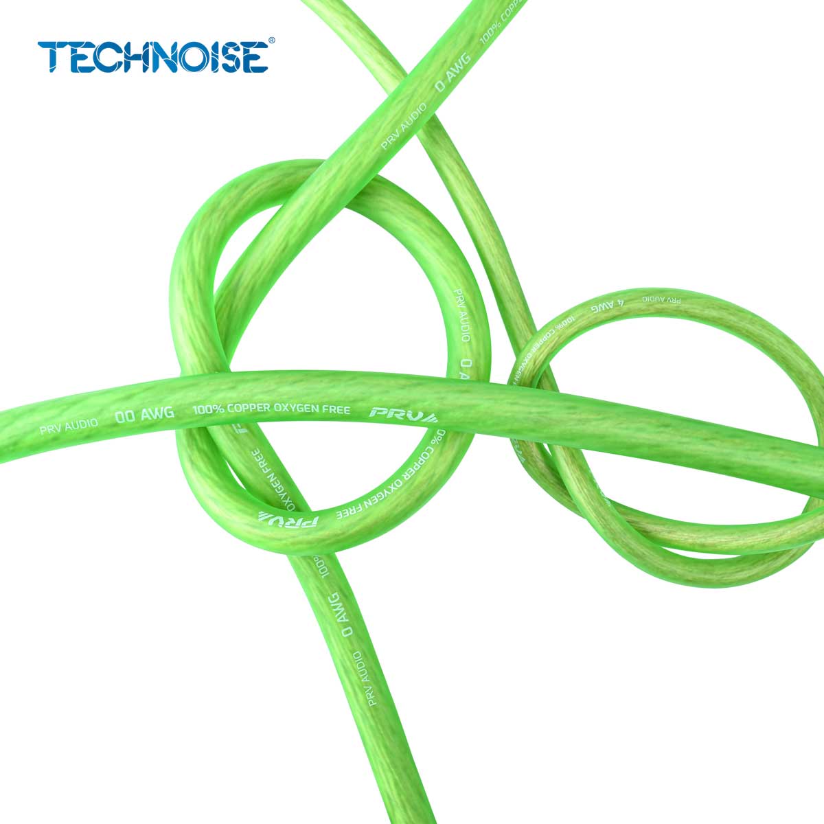 00AWG,-0AWG,-4AWG---NEON-GREEN---Knot-View
