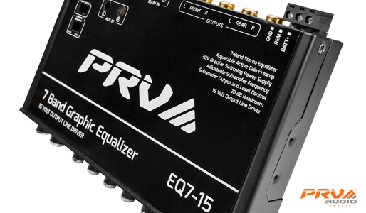PRV 15 Volts EQ7-15 Car Audio Equalizer - Power connection view