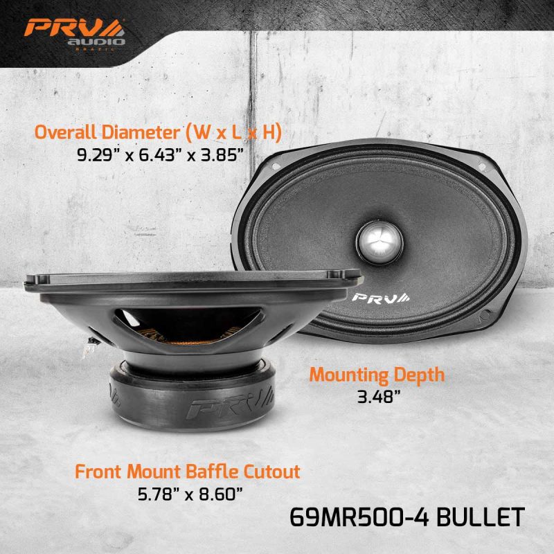 69MR500-4 BULLET-Dimensions Infographic