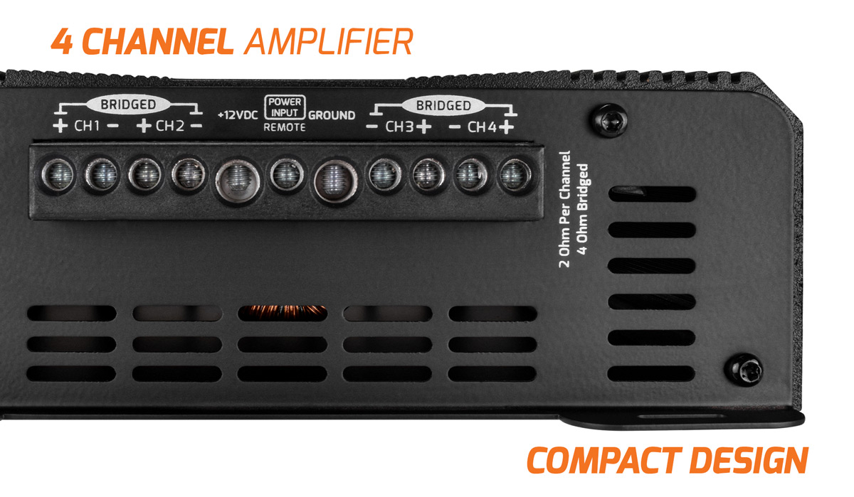 QS800.4 2 Ohm - 4 Channel Amp - Highlight