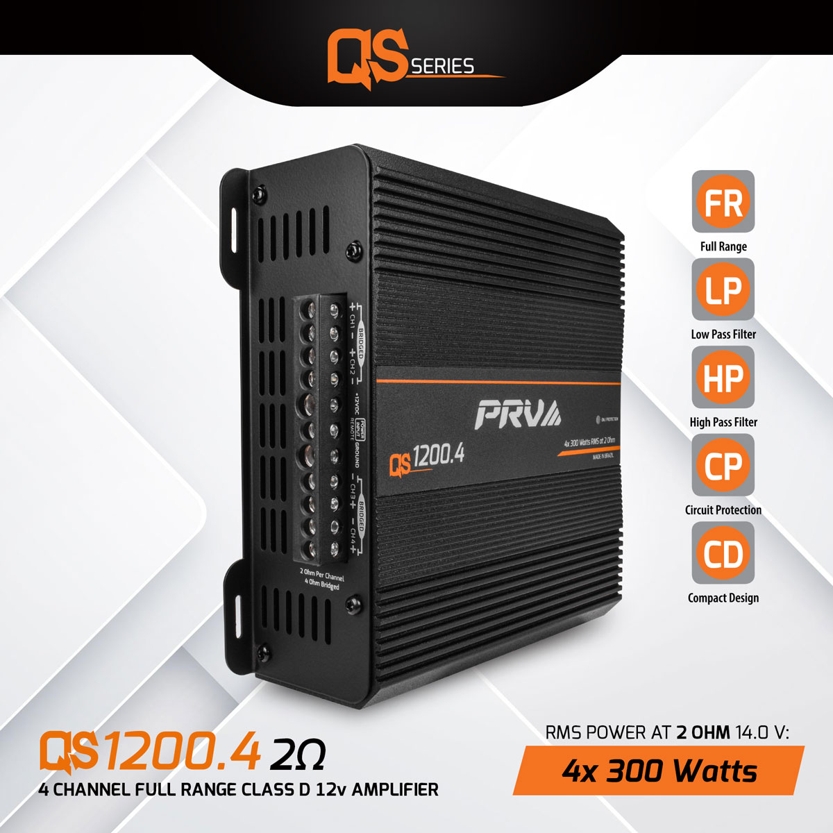 QS1200.4 2 Ohm - Power - Infographic