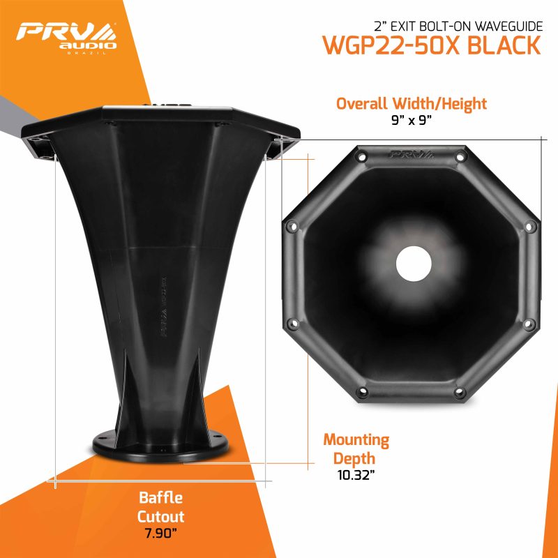 WGP22-50X BLACK - Dims Infographic