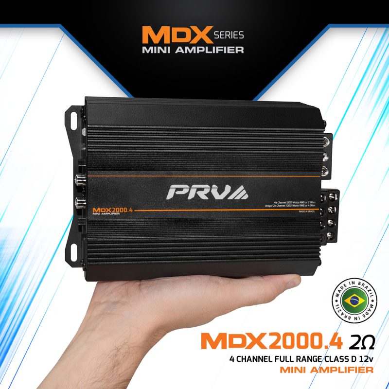 MDX2000.4 2 Ohm - Compact Amplifier - Infographic