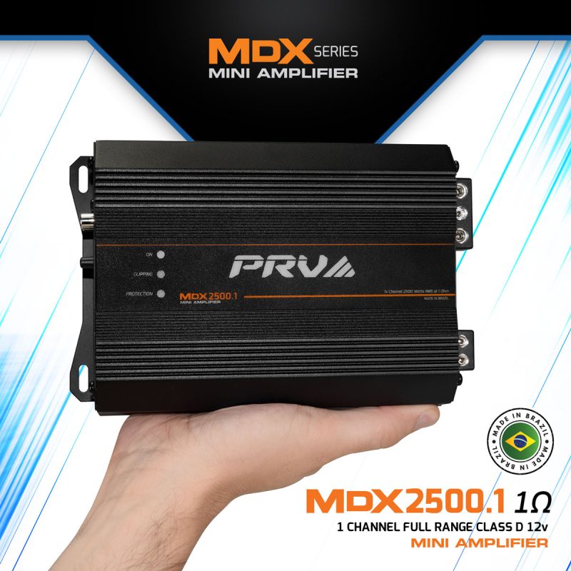 MDX2500.1 1 Ohm - Compact Amplifier - Infographic