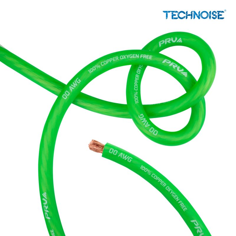 PW00AWG-NEON GREEN - Knot View + Inside Cable View