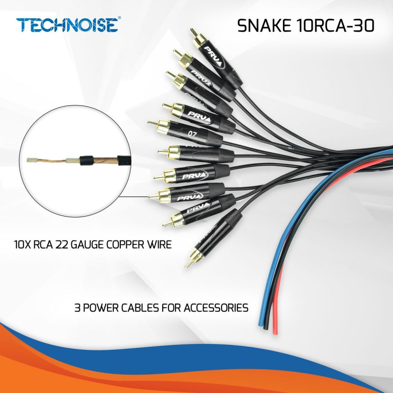 SNAKE 10RCA-30 - Wire Details Infographic