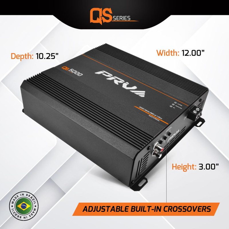 QS5000 1 Ohm - Dimensions - Infographic