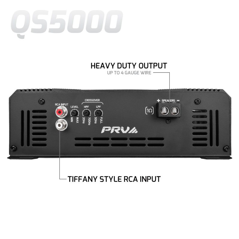 QS5000 1 Ohm - Side View - RCA