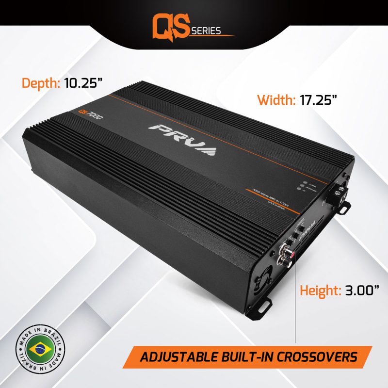 QS7000 1 Ohm - Dimensions - Infographic