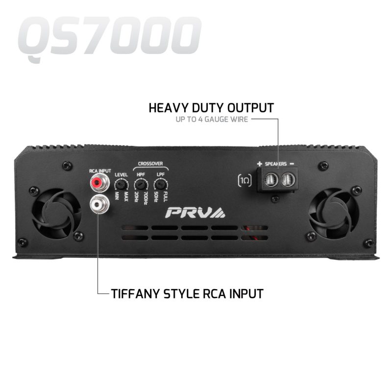 QS7000 1 Ohm - Side View - RCA