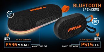 New arrivals, same unbeatable quality. PRV portable Bluetooth Speakers are available now!