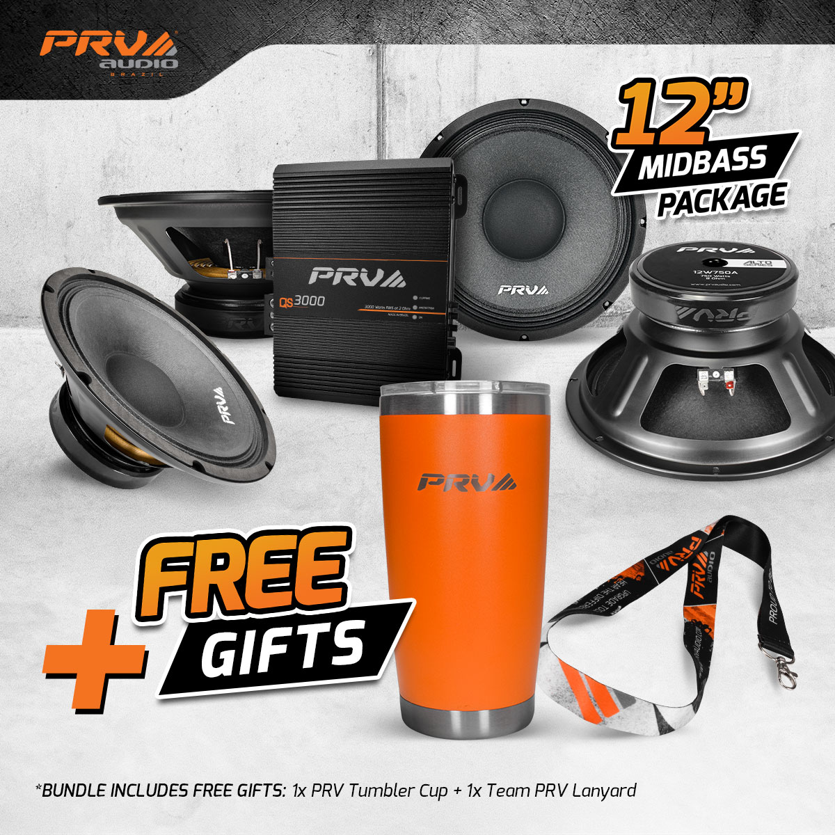 KIT-4x 12W750A + QS3000 2 Ohm + Free Gifts KIT-4x 12W750A + QS3000 2 Ohm + Free Gifts