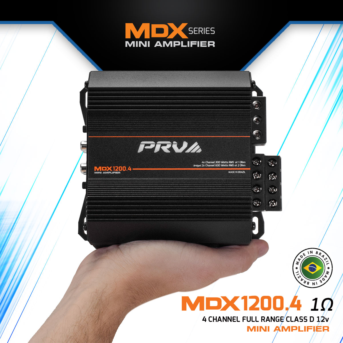 MDX1200.4 1 Ohm - Compact Amplifier - Infographic MDX1200.4 1 Ohm - Compact Amplifier - Infographic