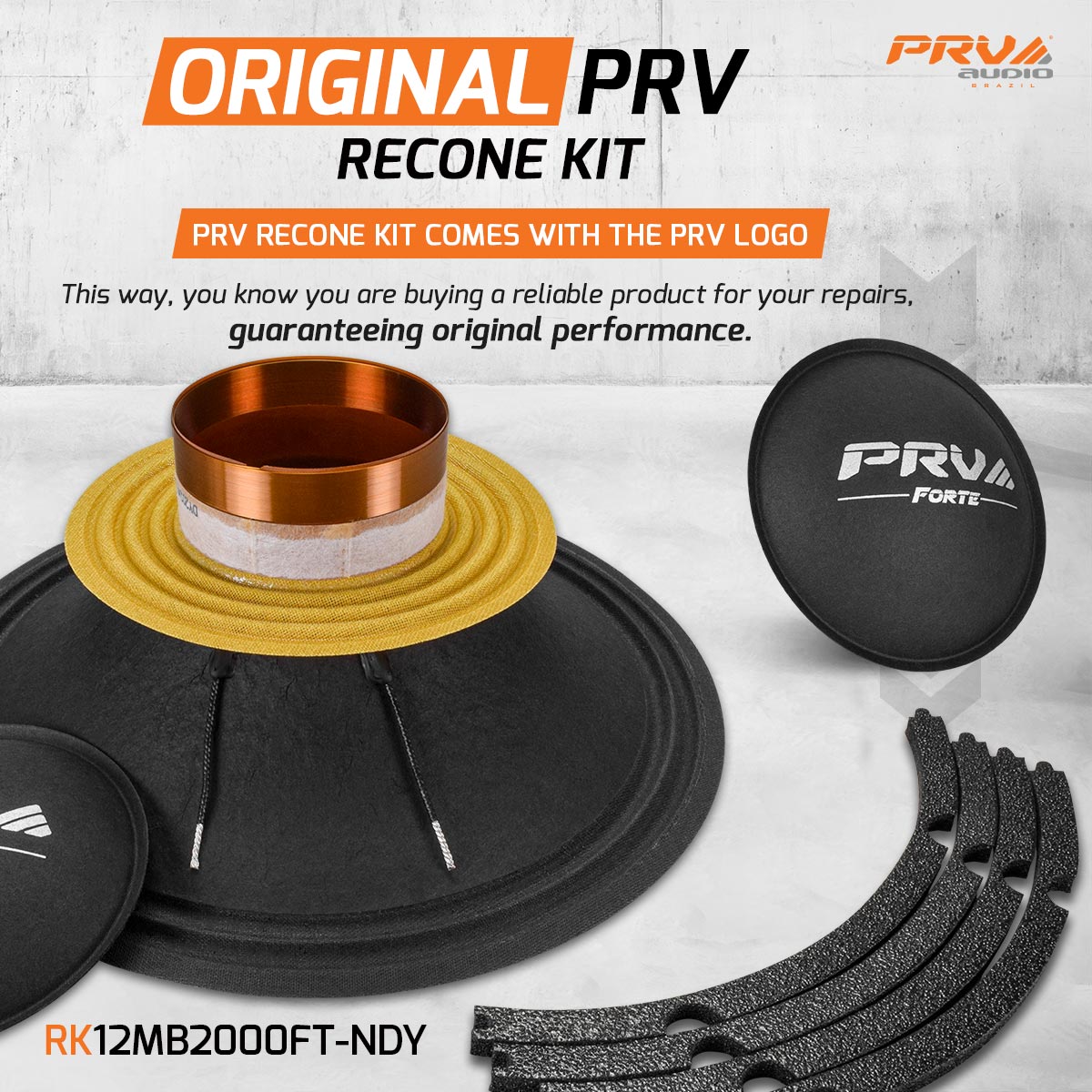 RK12MB2000FT-NDY - Original Recone Kit RK12MB2000FT-NDY - Original Recone Kit