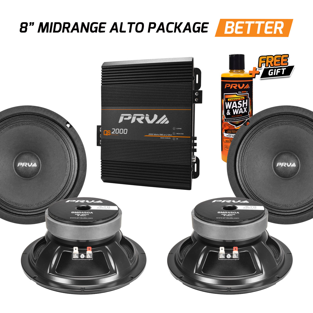 2000 Watts 8" Bundle