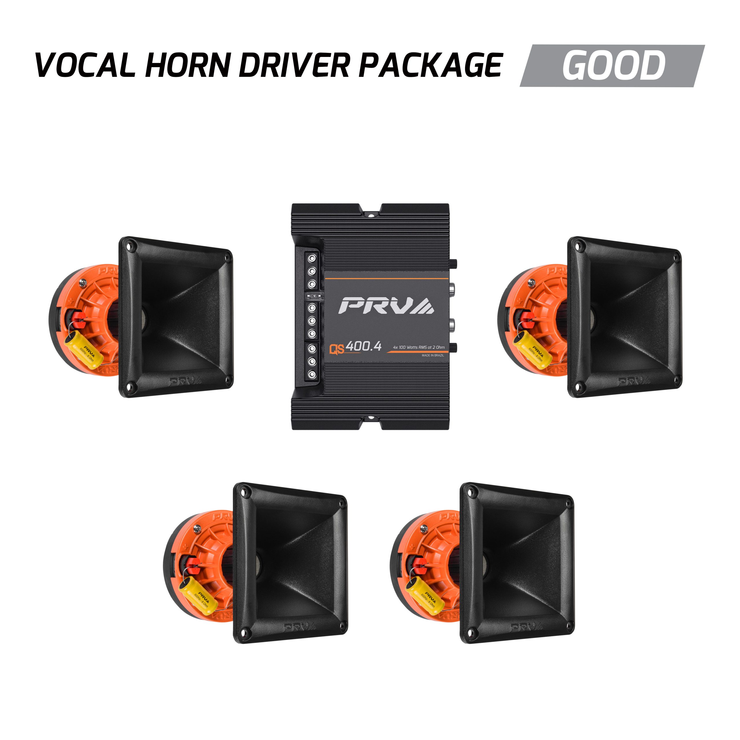 1x QS400.4 + 4x WG270Ph