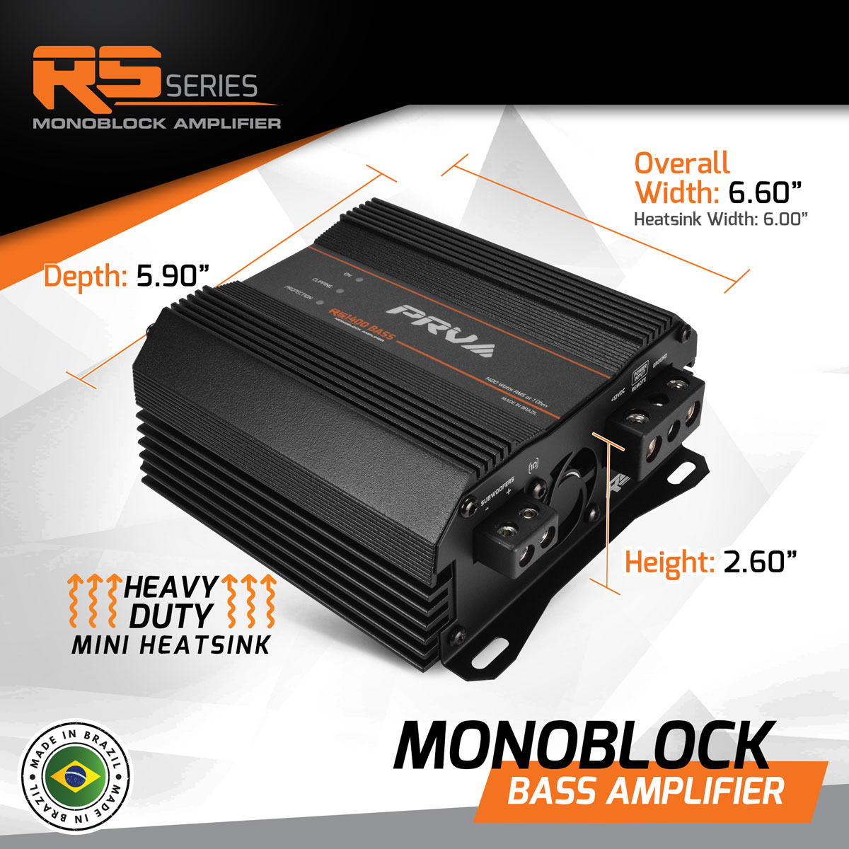 RS1400 BASS 1 Ohm - Dimensions - Infographic RS1400 BASS 1 Ohm - Dimensions - Infographic