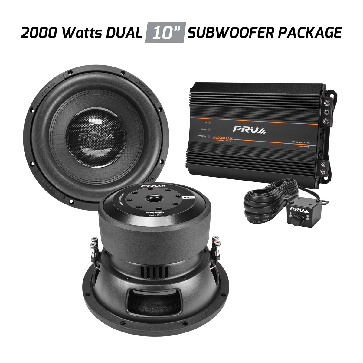 2x RS10-SUBD4 + 1x RS2200 BASS 1 Ohm - BUNDLE - Main Image