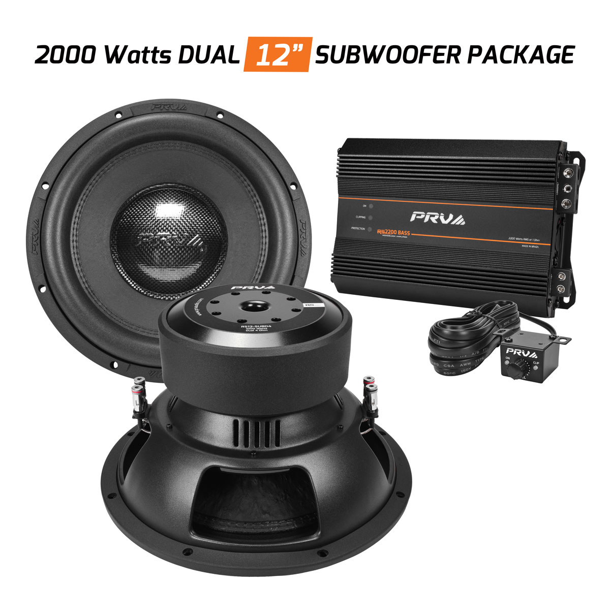 2x RS12-SUBD4 + 1x RS2200 BASS 1 Ohm - BUNDLE - Main Image