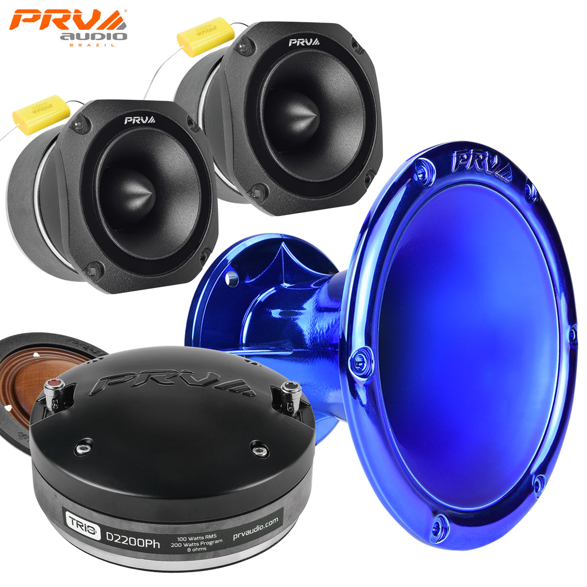 Vocal Horn Driver + Tweeters Bundle - PRV Audio Chuchero Kit