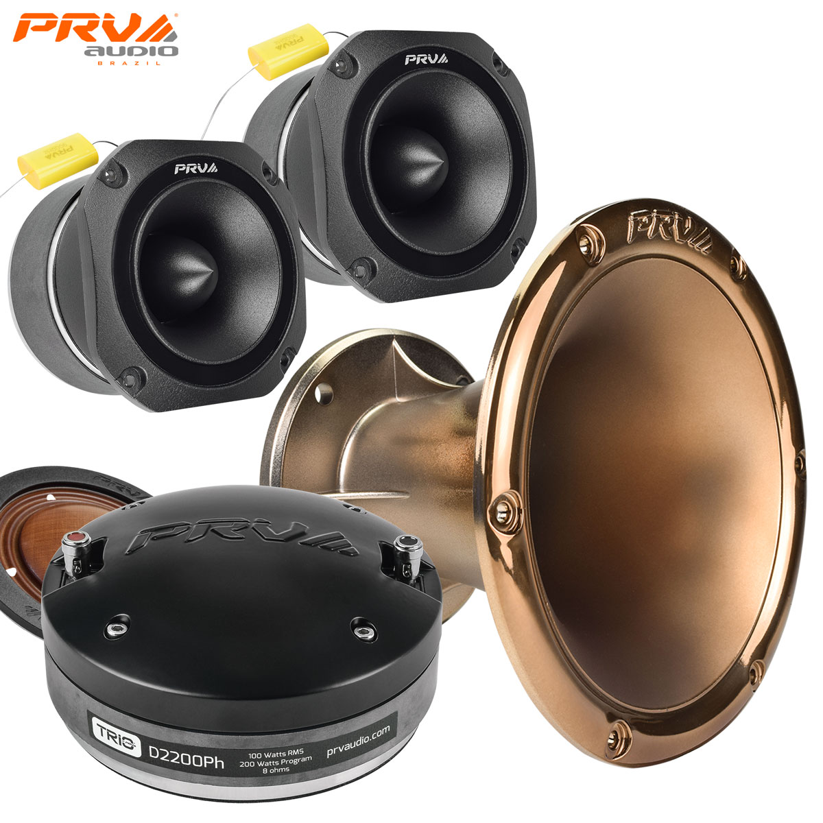 Vocal Horn Driver + Tweeters Bundle - PRV Audio Chuchero Kit