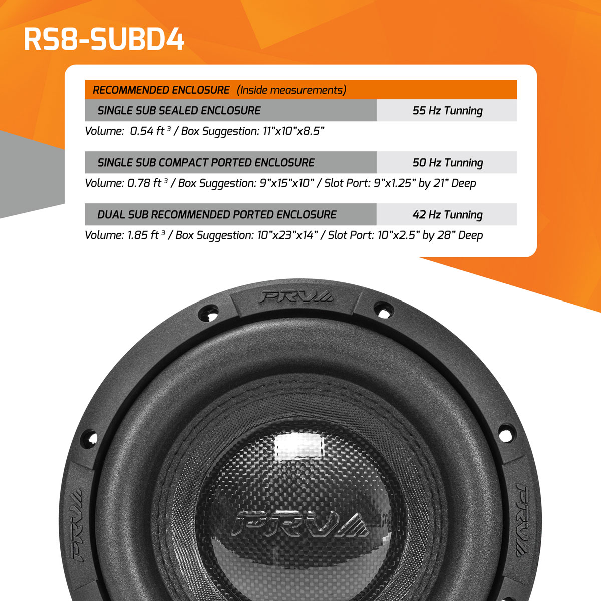 RS8-SUBD4 - Recommended Enclosure Infographic RS8-SUBD4 - Recommended Enclosure Infographic