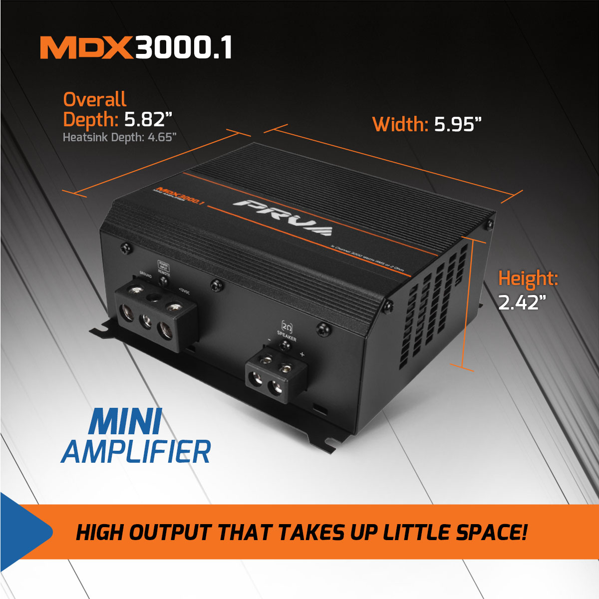 5 - MDX3000.1 2 Ohm - Product Infographics