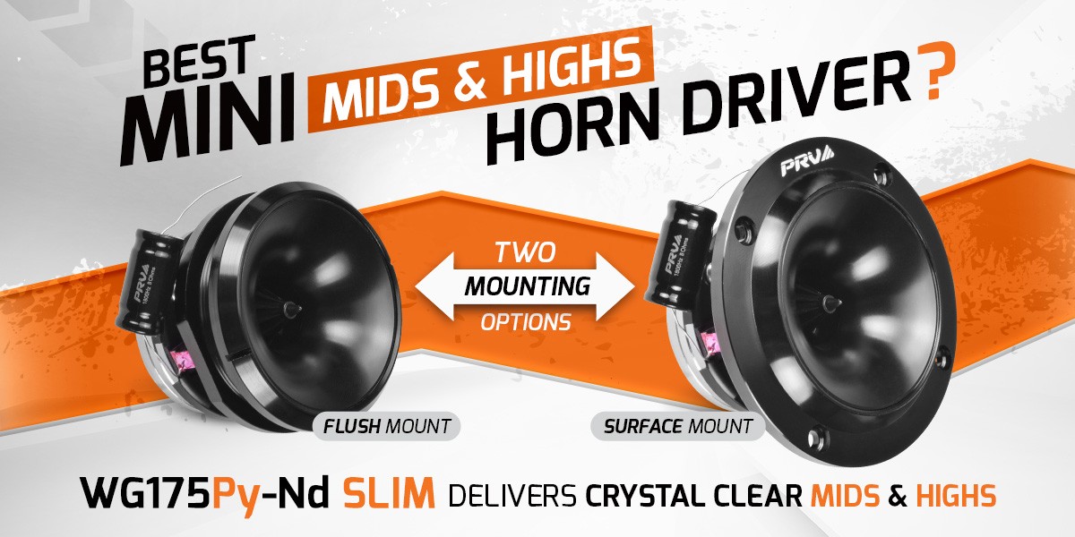 Best Mini Car Audio Tweeter - WG175Py-Nd SLIM 