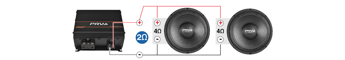 MDX3000.1 2 Ohm - Installation Instructions - Bridged 2x 4 Ohm