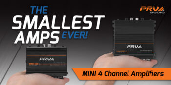 Mini 4 Channel Car Audio Amplifiers MDX800.4 & MDX400.4 PRV Audio Overview - The Smallest Amps Ever!